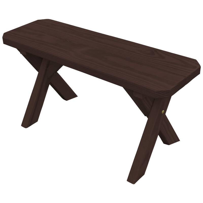 Pressure Treated Pine 3' Crossleg Bench