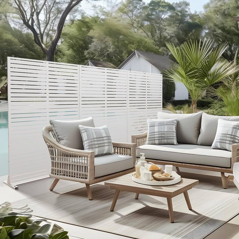 6 ft. H x 4 ft. Metal Privacy Screen Free Standing - 72*47