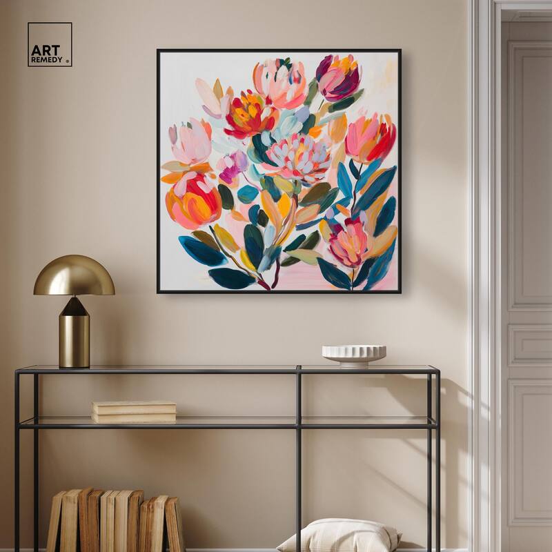 Contemporary Flora II Canvas by Art Remedy