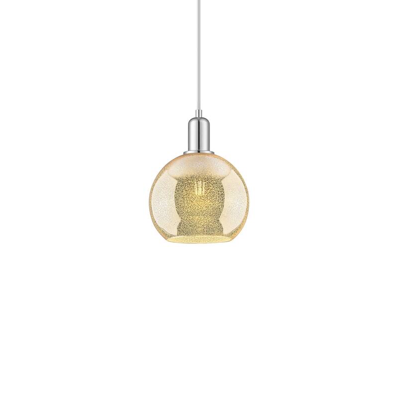 Innovations Lighting 716-1P-11-8 Athens Pendant Athens 8" Wide Mini - Polished Chrome / Mercury