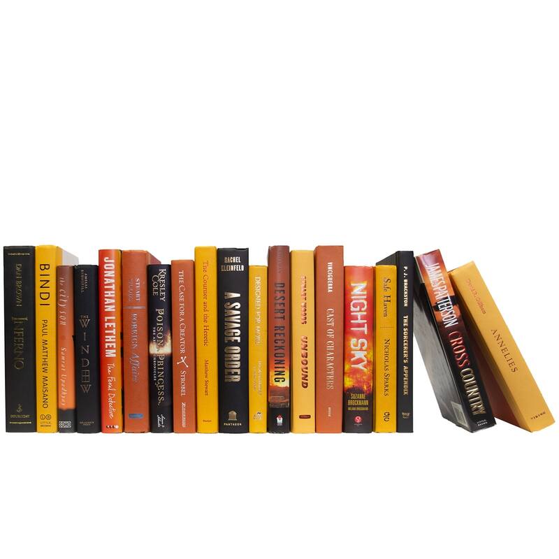 Books Yellow Decorative Accessories: Bonfire Mixed Media Color By The Foot