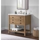 preview thumbnail 40 of 63, Monterey 37-inch Farmhouse Marble Solid Wood Bathroom Vanity Driftwood