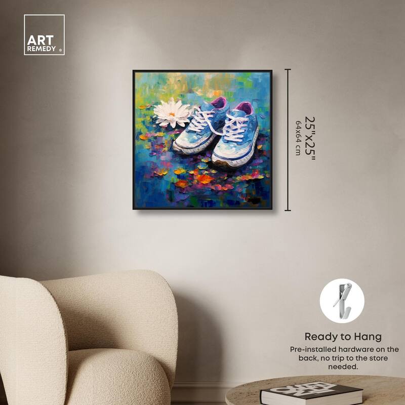 Lily Pad Sneakers Canvas by Art Remedy