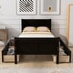 preview thumbnail 94 of 158, (Twin/Full/Queen)Curved Legs Design Platform Bed Frame with 4 Drawers