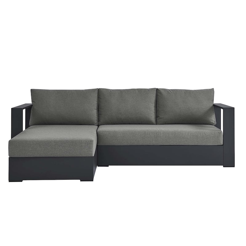 Tahoe Patio Aluminum 2-Piece Left-Facing Chaise Sectional Sofa Set