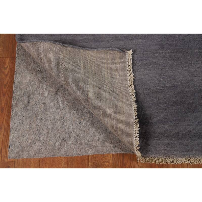 Grays & Blues Modern Gabbeh Oriental Area Rug Hand-Knotted Wool Carpet - 6'5" x 9'5"