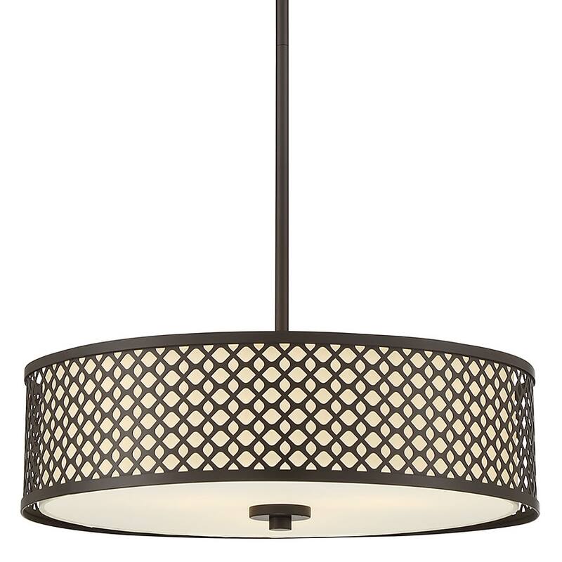 Meridian M70108 3 Light 18" Wide Pendant - Oil Rubbed Bronze