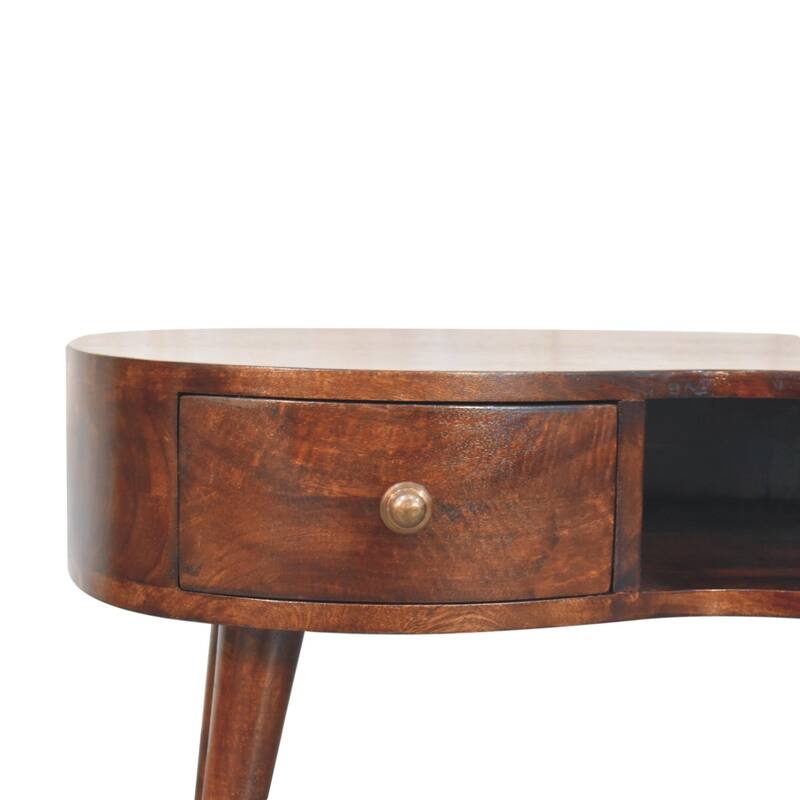 Artisan Furniture Solid Wood California Walnut Wave Coffee Table