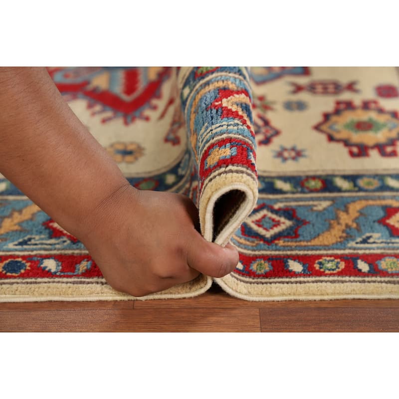 Kazak Oriental Accent Rug Hand-Knotted Wool Carpet - 3'3" x 4'10"