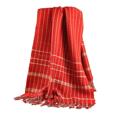 Novica Handmade Warm And Cozy Wool Throw