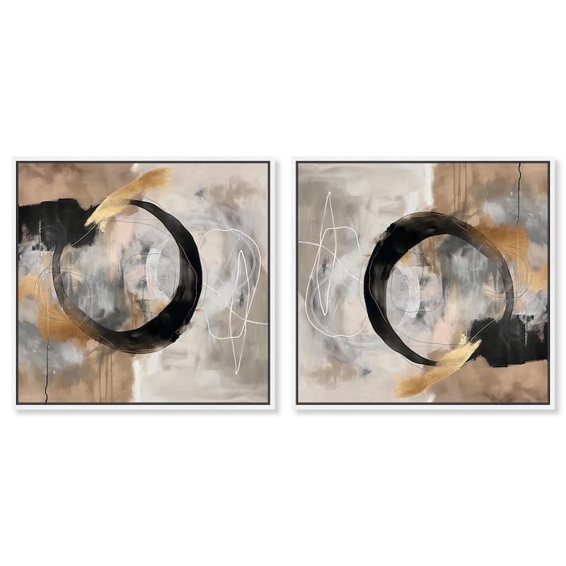 Metropolis of the Mind II Canvas by Art Remedy - 36" x 45" - Silver
