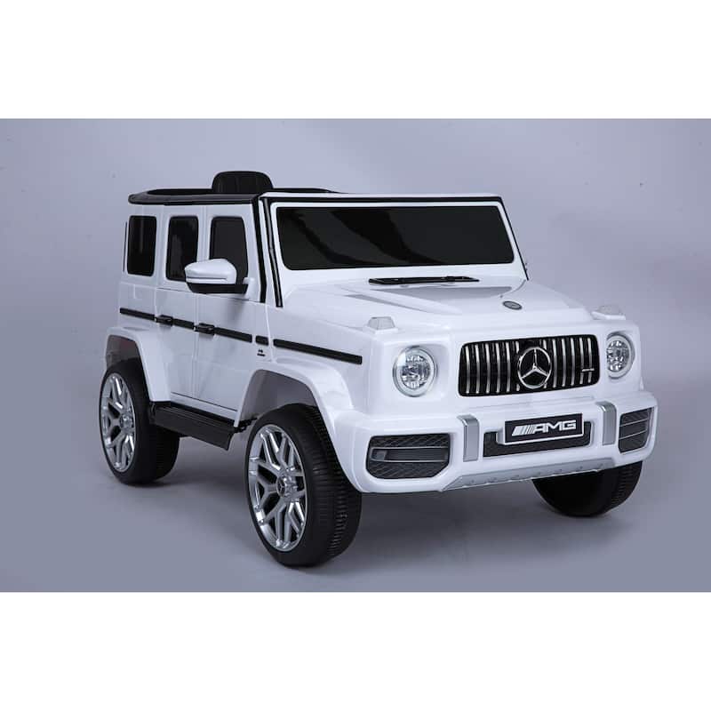 Mercedes-Benz G63 12V Kids Electric Car Ride-On with Parental Remote,Music, Safety Belt,Shockproof Wheels,Ideal Gift for Kids