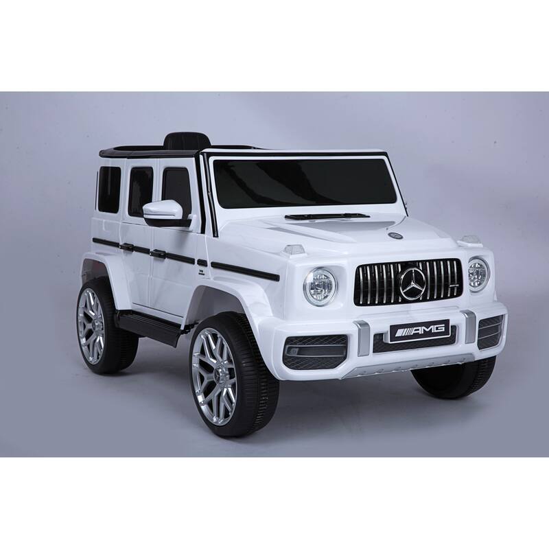 Mercedes-Benz G63 12V Kids Electric Ride-On Car with Remote Control, MP3 Player, LED Lights, Spring Suspension & Seat Belt