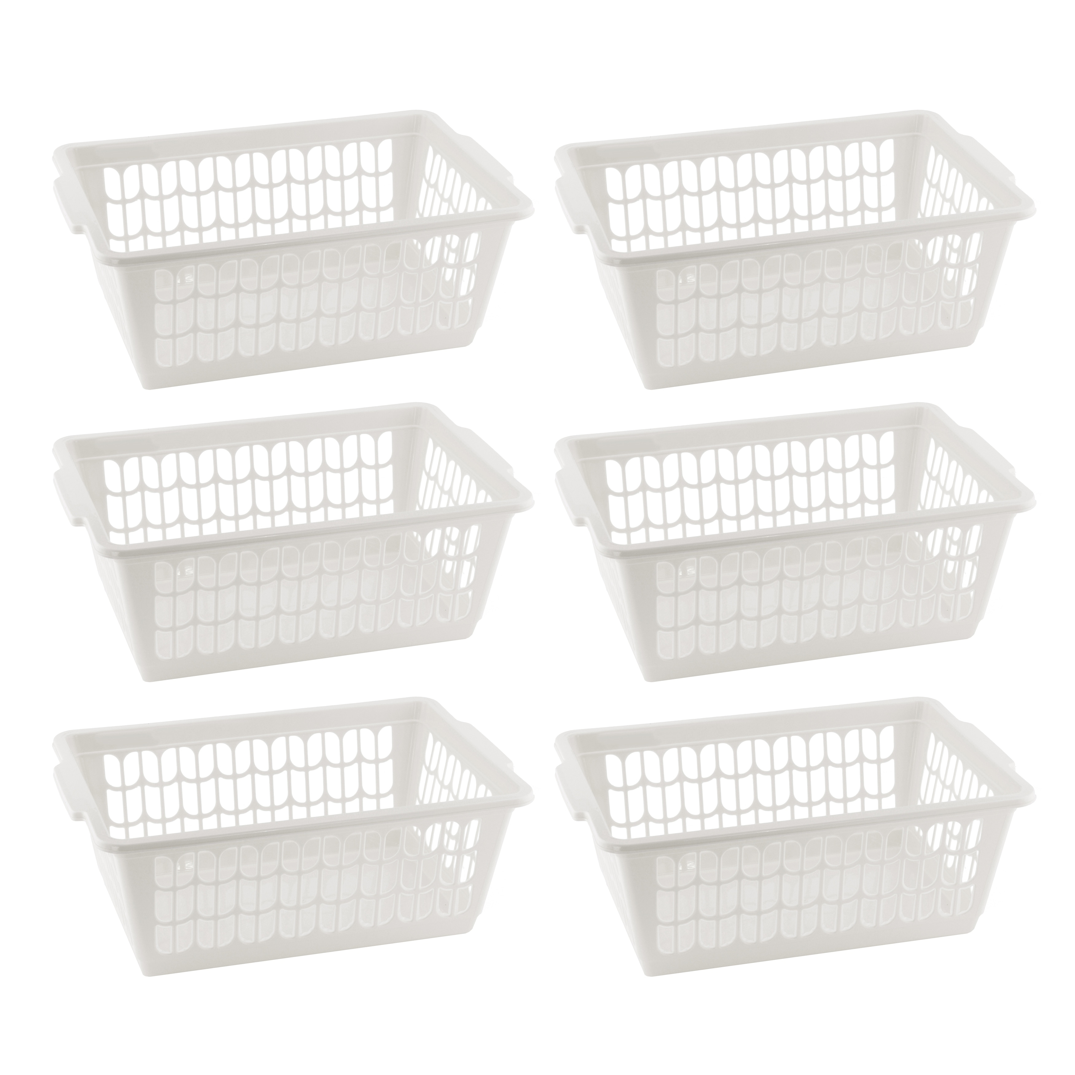 Small Plastic Storage Basket for Organizing Kitchen Pantry, Pack of 3 - Bed  Bath & Beyond - 31524925