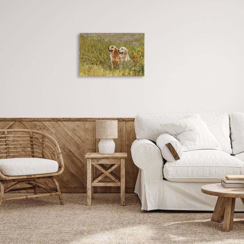 Stupell Happy Dogs Field Day Canvas Wall Art Design By Sueellen Ross