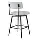 preview thumbnail 11 of 26, Elise Counter Height Swivel Bar Stool Chairs Set of 2 with Metal Frame
