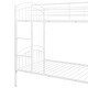 preview thumbnail 11 of 14, Twin over Twin Metal Frame Bunk Bed Guardrail Kids Bed with Separate into 2 Twin Beds Design