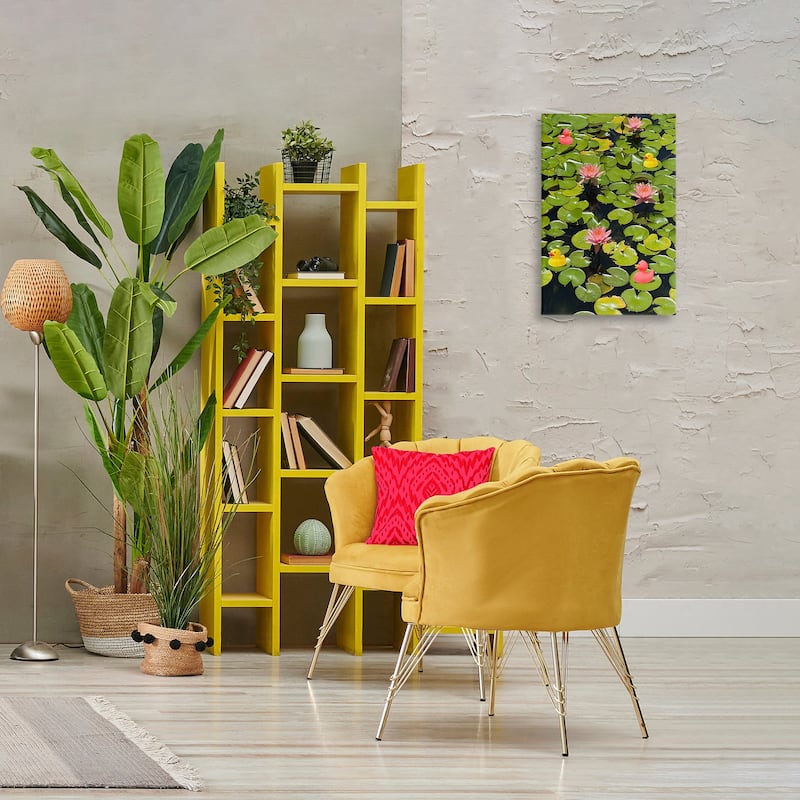 Stupell Rubber Ducks on Pond Lilies Canvas Wall Art Design By Ashley Singleton
