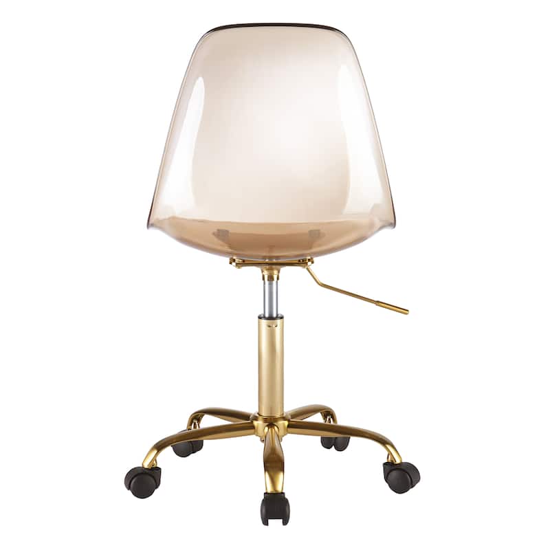 Urban Lifestyle Armless Acrylic Rolling Adjustable Office Chair