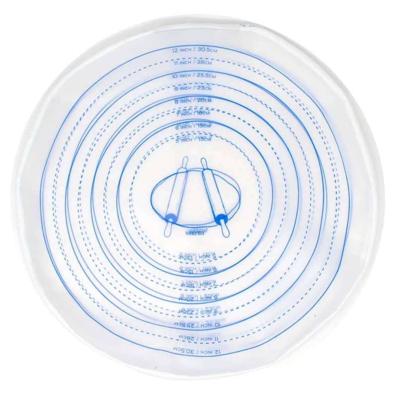 Norpro Silicone Pie Crust Dough Rolling Bag, Non-Stick Mess Free, Easily Roll Out 5" to 12" Crusts - White