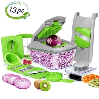 13/14Pcs Vegetable Slicer Dicer Food Fruit Chopper Kitchen Cutter Tools