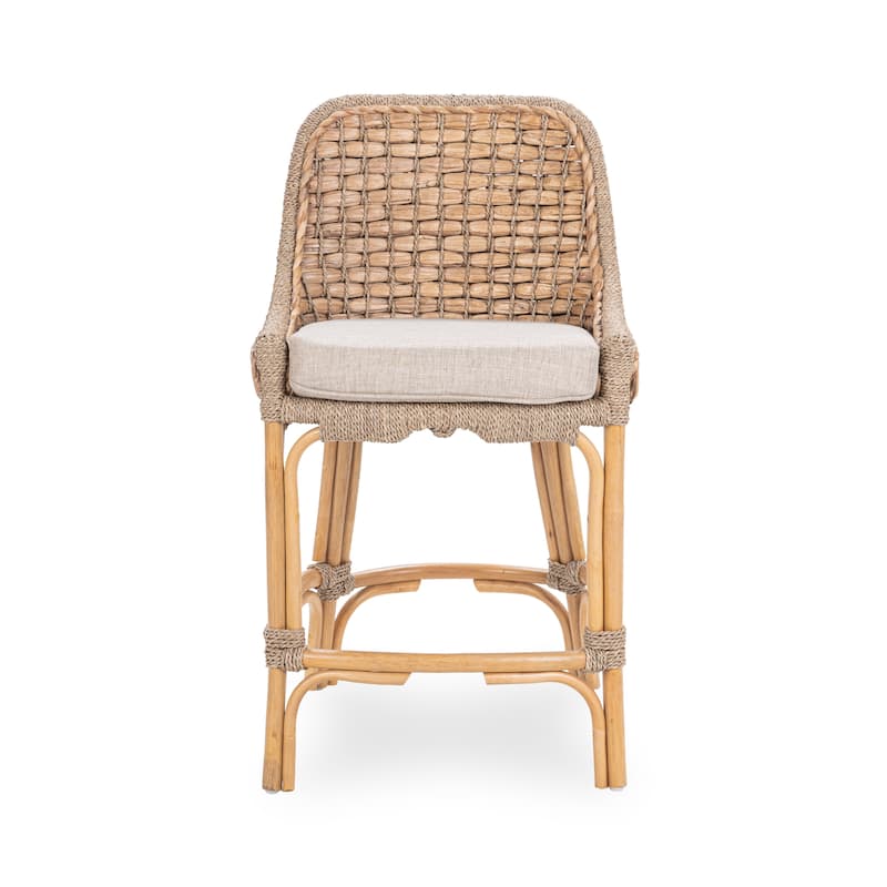 Nuevo Water hyacinth Counter Stool by Kosas Home