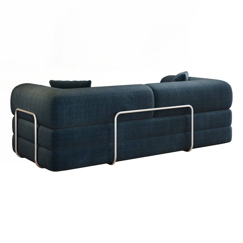 Compression Sofa,Convertible Floor Sofa Bed-with Pillow Back Support Armrest,Comfy Futon Couch Sleeper Bed