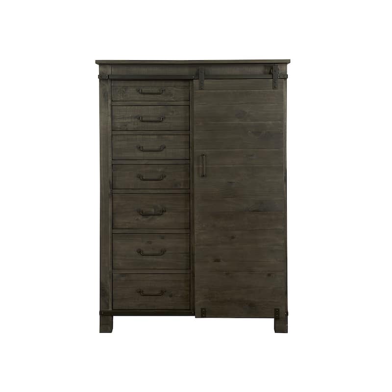 Magnussen Home Abington Weathered Charcoal Door Chest