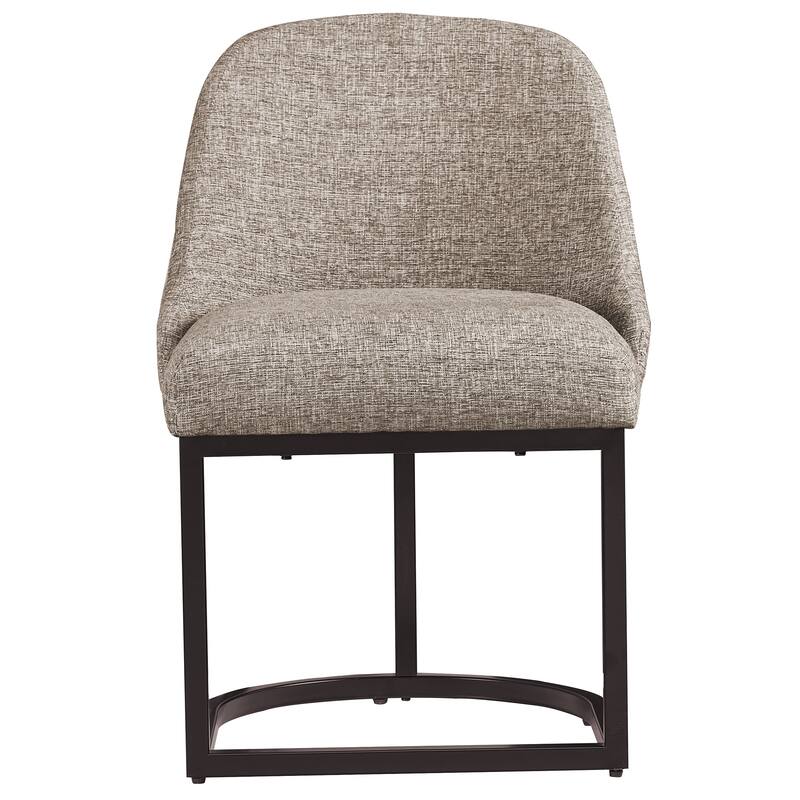 Leick Home Barrelback Dining Chair with Metal Base Set of 2