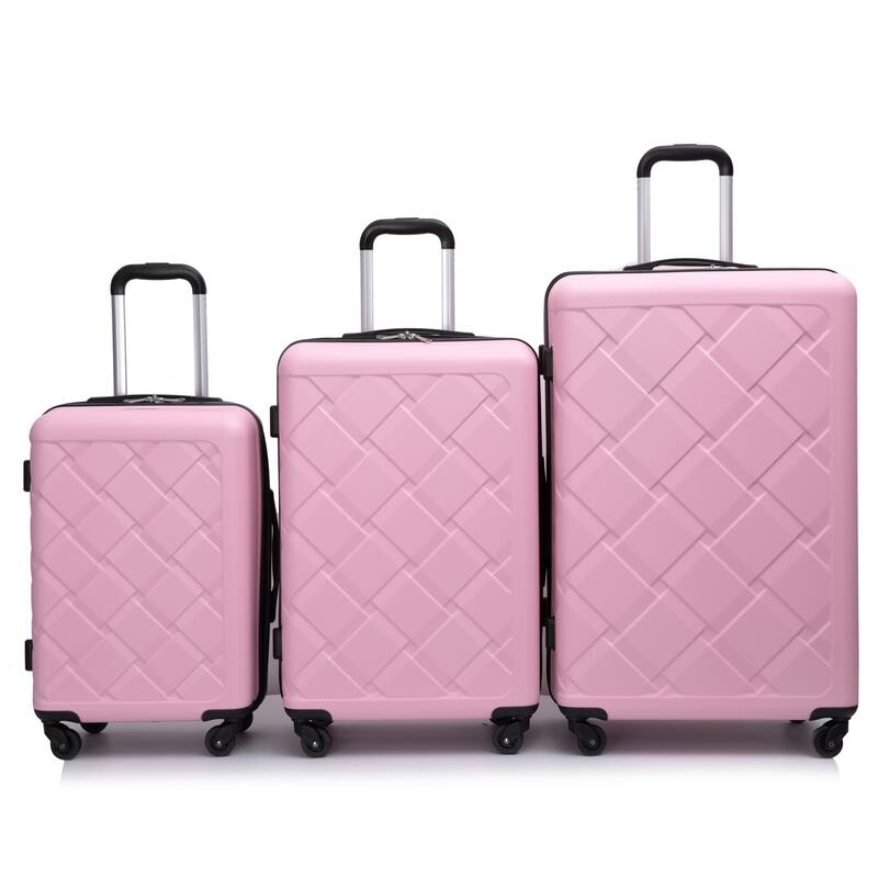 3PCS Expandable Hardshell Luggage Sets with 4PCS Storage Bag Set and Waterproof Portable Bag