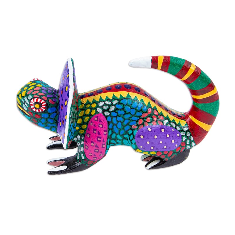 Novica Handmade Change Colors Wood Alebrije Figurine