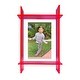 preview thumbnail 1 of 0, Neon Pink Lucite Picture Frame - 8.9x11.2x2.3 Inches Hot Pink