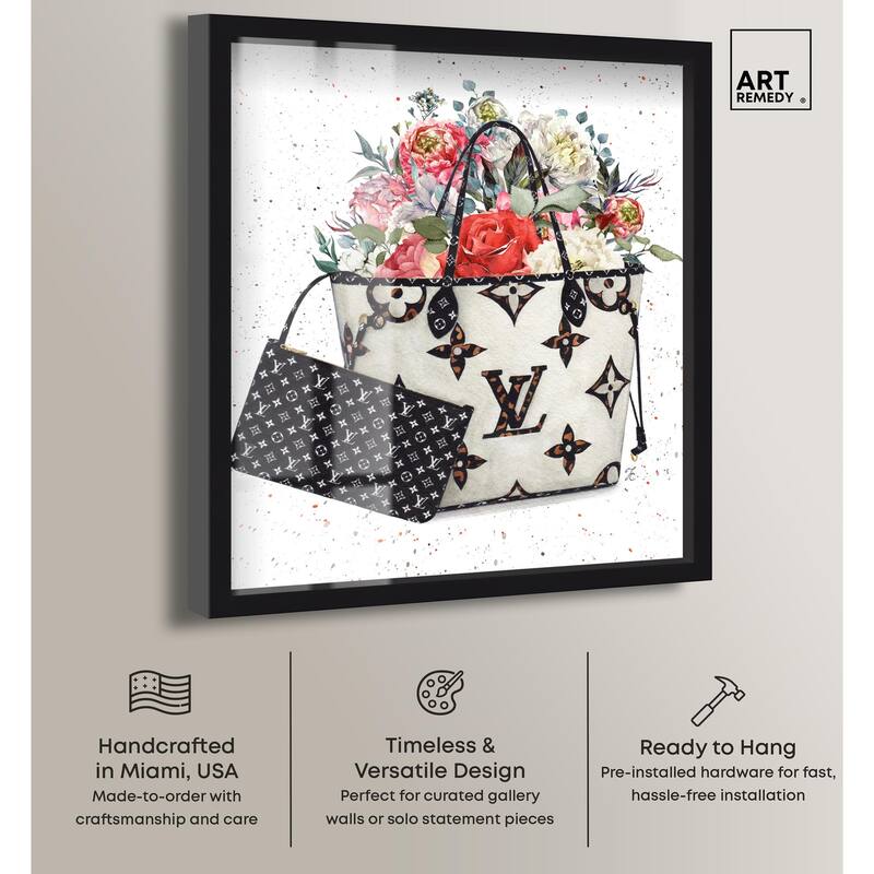 Floral Summer Bag Shadowbox by Art Remedy