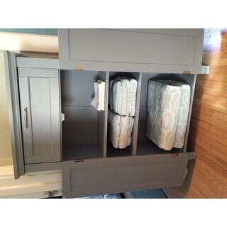 RiverRidge Somerset Collection Two-Door Floor Cabinet, Grey