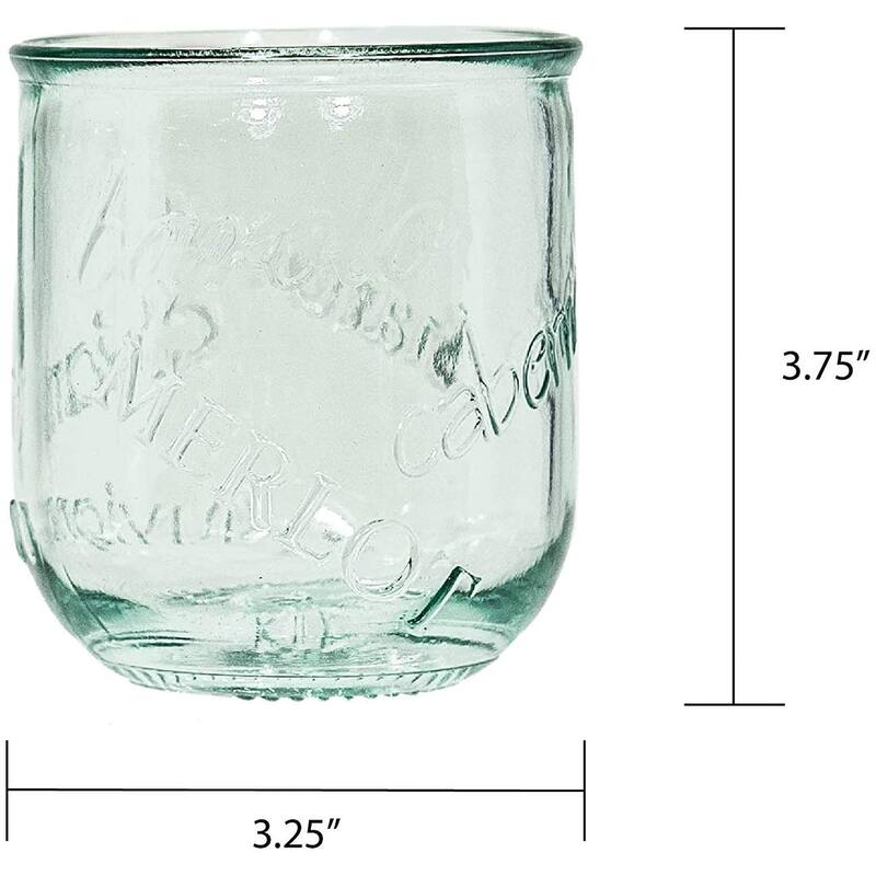 Amici Home Italian Recycled Vino Stemless Glass