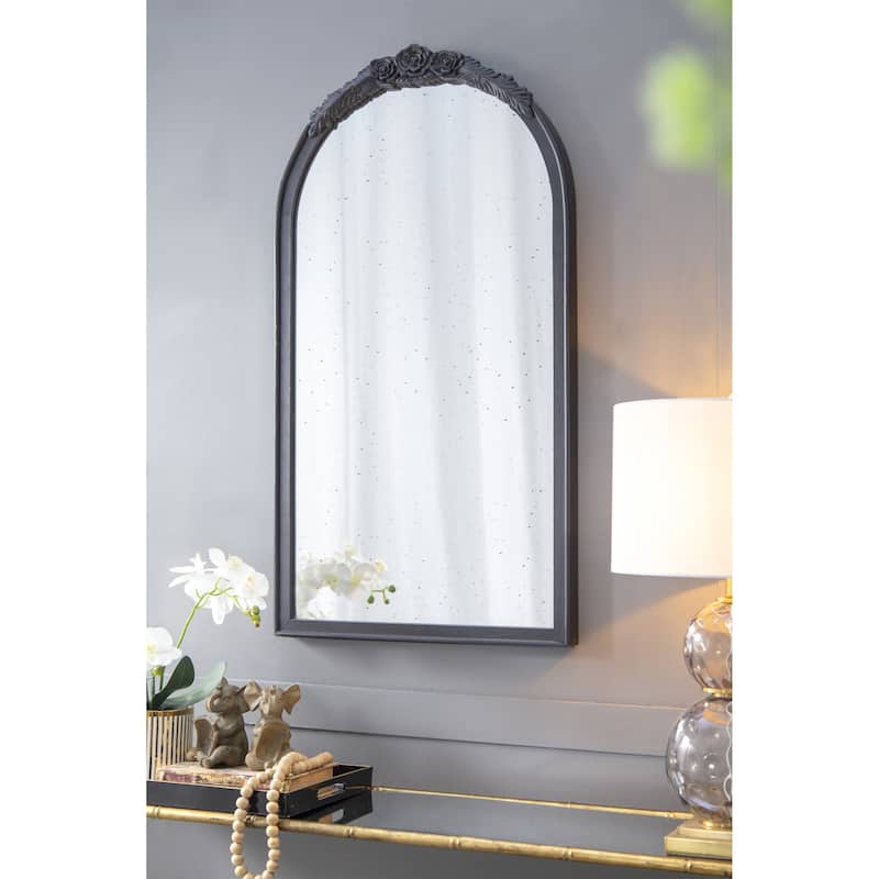 Hand Carved Rose Antique Mirror Frame