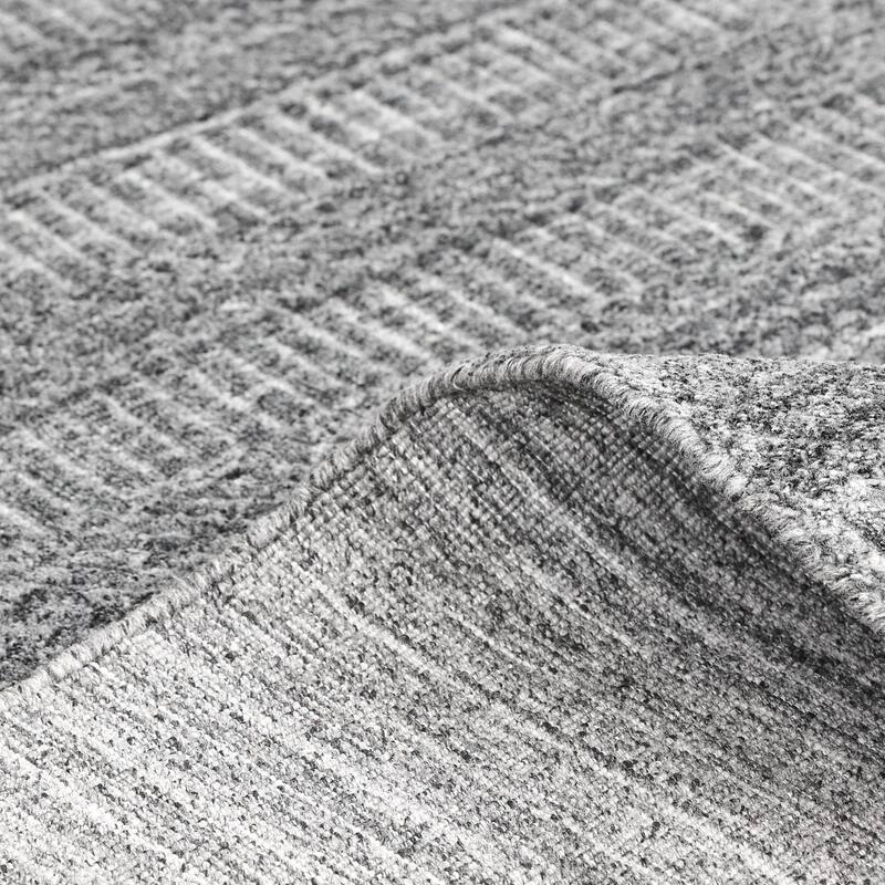 Overton Handmade Modern Contemporary Striped Area Rug
