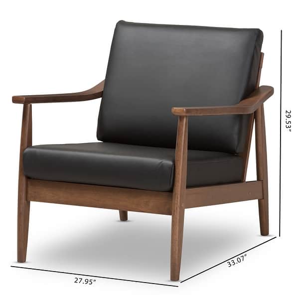 dimension image slide 1 of 2, Mid-century Lounge Chair by Baxton Studio