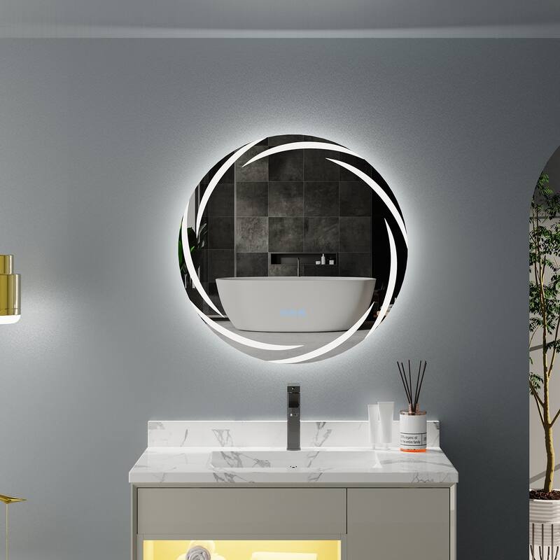 Waterproof Anti Fog LED Bathroom Mirror With Touch Button