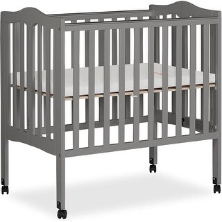Dream On Me , 2 In 1 Lightweight Portable Cribs - Steel Grey