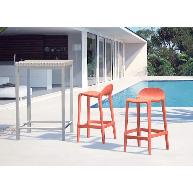 Lagoon Joyous Resin Counter Stool, Set of 2