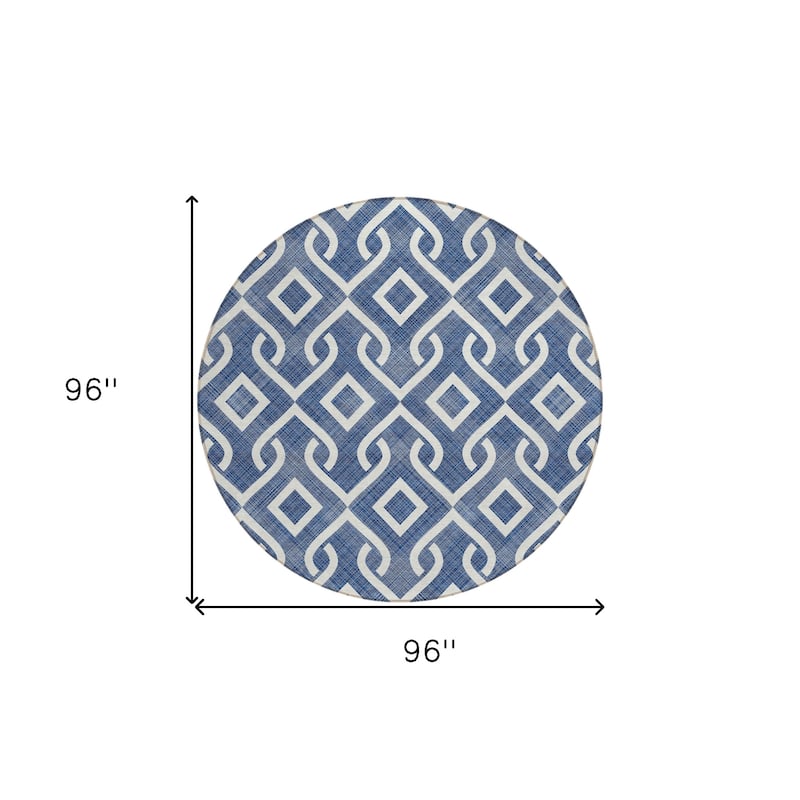 HomeRoots Geometric Transitional Rectangle Outdoor Rug