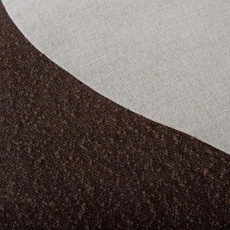 Rizzy Home Natural/Brown Flair Throw Pillow, 22x22