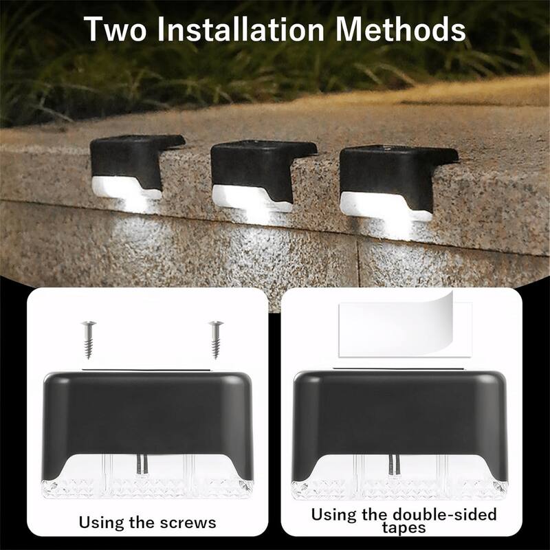 Warm light 32PCS Solar Deck Lights Outdoor