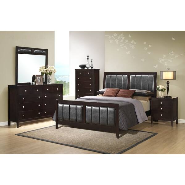 slide 2 of 4, Contemporary Styling Rosa Queen/King Bedroom Set Queen - 5 Piece