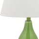 preview thumbnail 9 of 7, SAFAVIEH Lighting 27-inch Cybil Double Gourd Green Table Lamp (Set of 2)