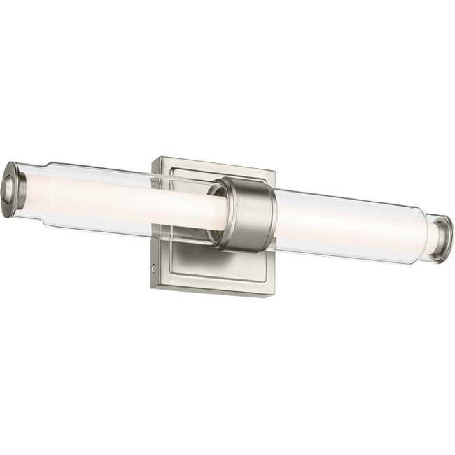Kichler 55237LED Laurene 2 Light 19" Wide LED Vanity Light with Clear - Brushed Nickel