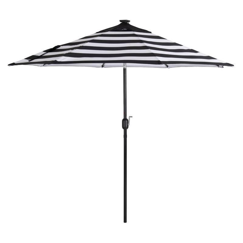 CorLiving 9ft Patio Umbrella with Lights, Tilting