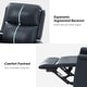 preview thumbnail 101 of 111, Fiacro 30.31" Genuine Leather Wingback Swivel Rocker Recliner with Nailhead Trim