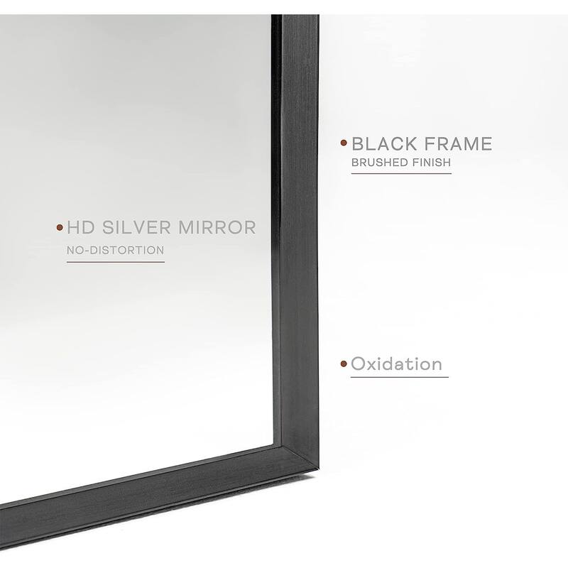 Metal Framed Arched Bathrrom Mirror for Wall